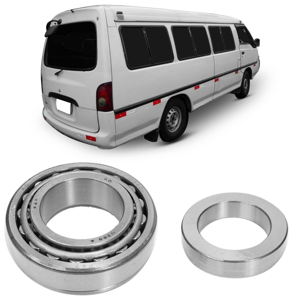 Rolamento de roda traseiro Hyundai H-100 1994-2004 sem ABS SKF