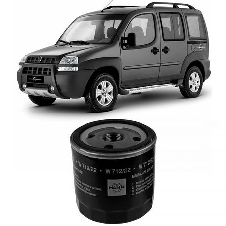 Filtro Óleo Fiat Doblo 1.8 2004 a 2010 MANN-FILTER W712/22
