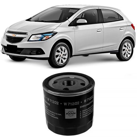 Filtro Óleo Chevrolet Onix 1.0 1.4 8V 2012 a 2019 MANN-FILTER W712/22