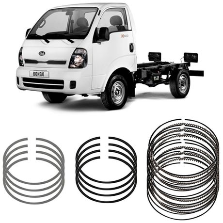 Jogo Anel Segmento STD Kia Bongo K2700 97 a 2003 Metal Leve