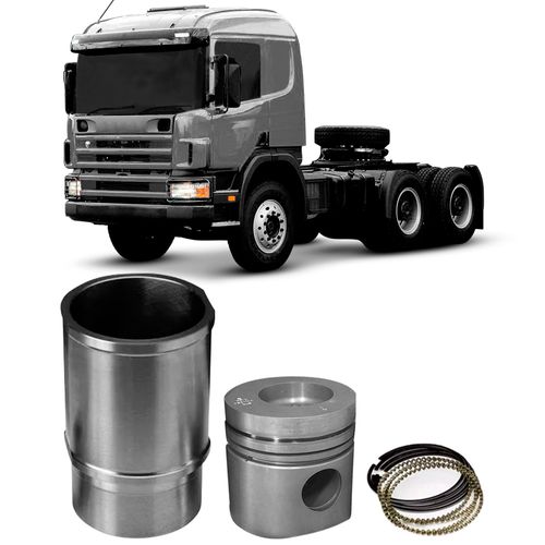 Kit Motor Camisa Pistão Anel CHT AE 1.6 91 a 95 Metal Leve fortbras