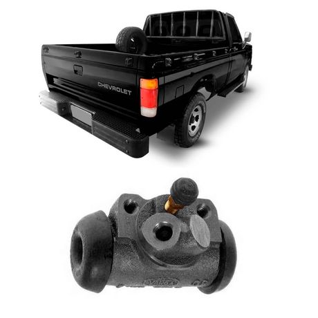 Cilindro Burrinho Roda Chevrolet D20 92 a 96 Traseiro Motorista TRW