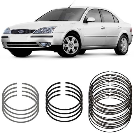 Jogo Anel Segmento 0.50 Ford Mondeo 2.0 2000 a 2009 Metal Leve