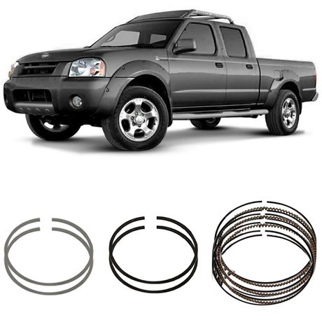 Jogo Anel Segmento STD Nissan Frontier 2.8 12V 2002 a 2008 Metal Leve