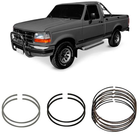 Jogo Anel Segmento 0.50 Ford F1000 2.5 8V 96 a 98 Metal Leve