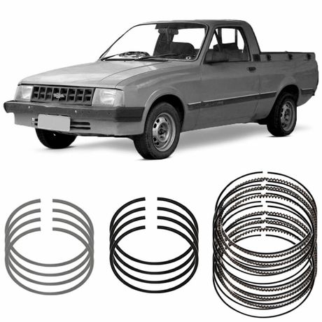 Jogo Anel Segmento STD Chevrolet Chevy 500 1.6 85 a 88 Metal Leve