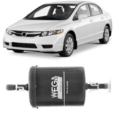 Filtro Combustível Honda Civic 1.8 2007 a 2011 Wega