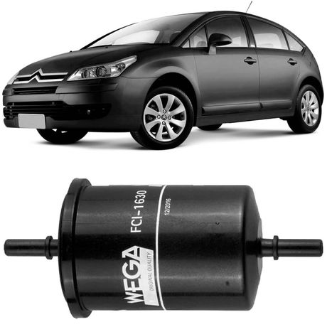 Filtro Combustível Citroen C4 1.6 2.0 2009 a 2016 Wega