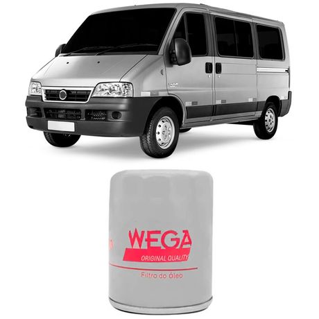 Filtro Óleo Fiat Ducato 2.3 2010 a 2017 Wega