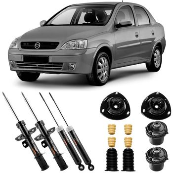 Amortecedores-dianteiros-e-traseiros-Cofap-para-Chevrolet-Corsa-Sedan-2002-a-2012-com-kit-de-instalacao-incluido-