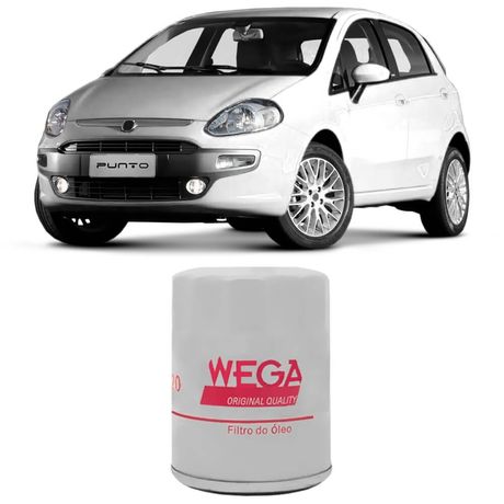 Filtro Óleo Fiat Punto 1.4 2008 a 2017 Wega