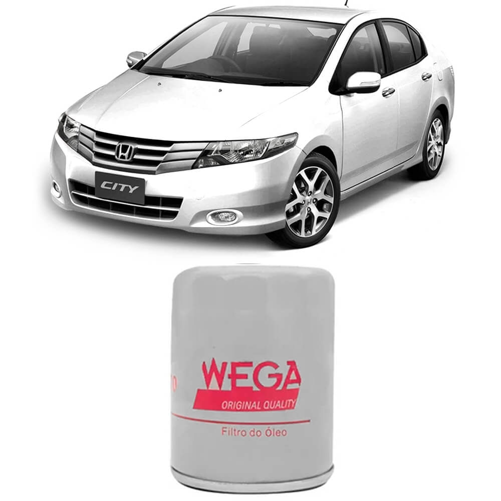 Filtro de óleo Wega com Honda City 2010-2016