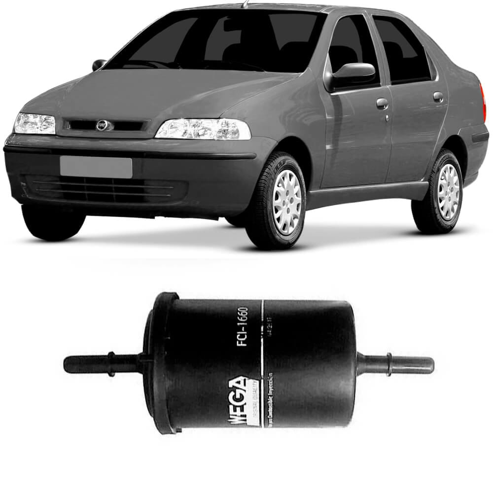 Filtro de Combustível Wega e Fiat Siena 1.0 2001-2003