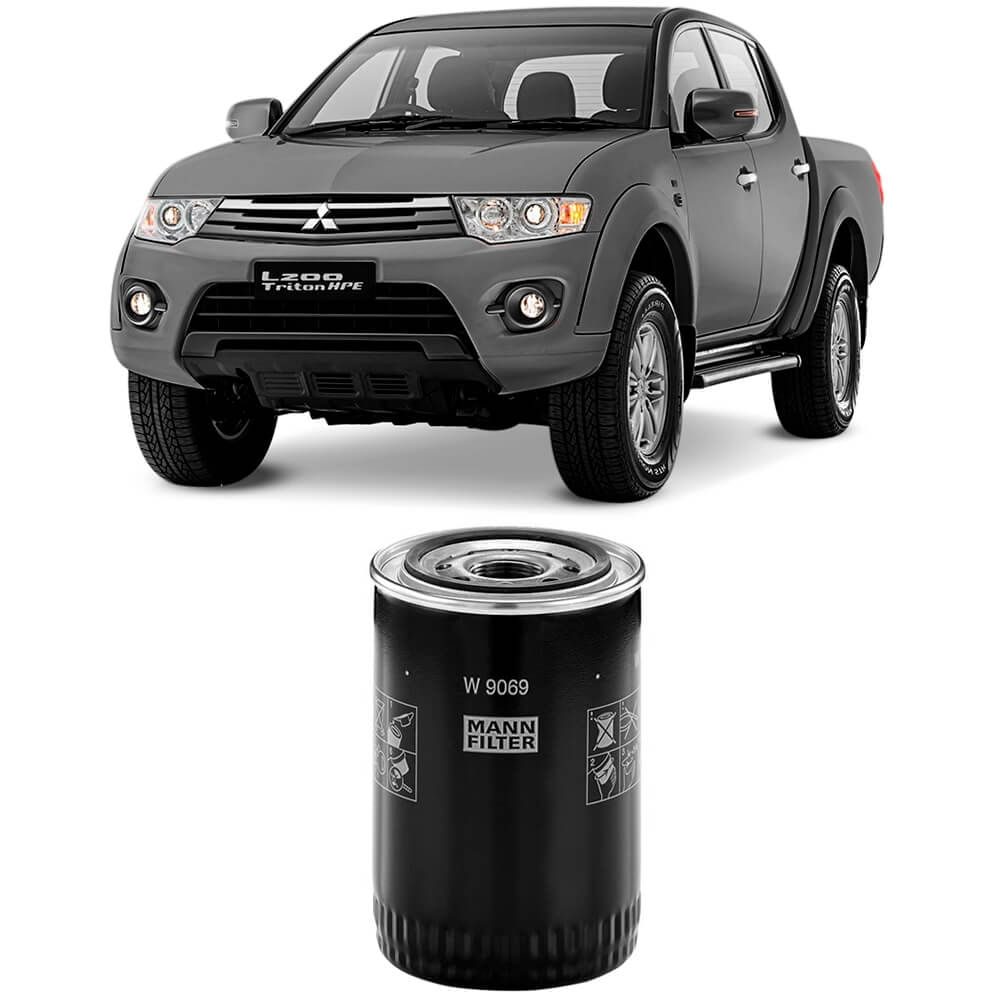 Filtro de óleo MANN-FILTER W9069 para Mitsubishi L200 2008-2018