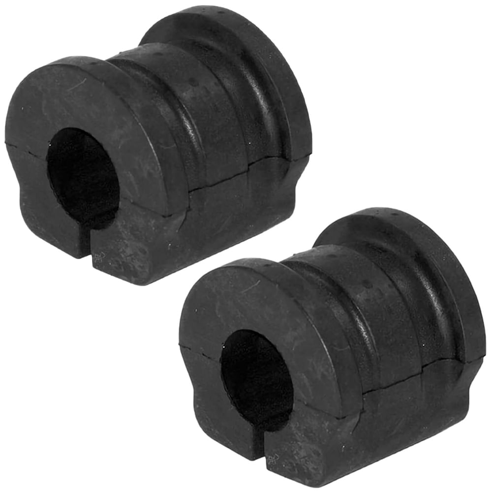 Par de buchas estabilizadoras pretas em borracha para Volkswagen Gol G5 e G6
