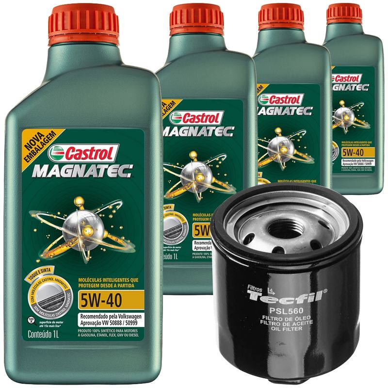 4 Óleo Sintético 5W40 Castrol e