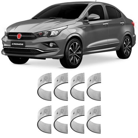 Bronzina Casquilho Biela STD Fiat Cronos 1.8 16v 2018 a 2019 Metal Leve
