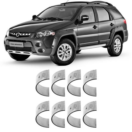 Bronzina Casquilho Biela STD Fiat Palio Weekend 1.6 1.8 16v 2011 a 2017 Metal Leve