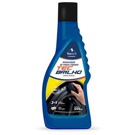 Limpa Pneu Tecbrilho 500ml Liquido Tecbril