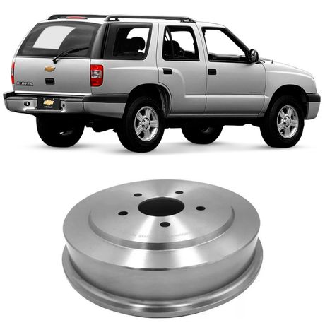 Tambor Freio S10 Blazer 1997 a 2011 Traseiro Sem Cubo HF28 Hipper Freios