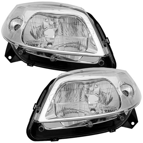 Par Farol Sandero 2008 a 2011 Foco Simples Com Pisca Metalizada FR589 Orgus