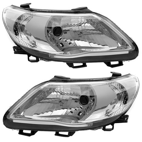 Par Farol Gol G5 2009 a 2012 Máscara Metalizada Bi-Parabola Modelo Arteb FW449 Orgus