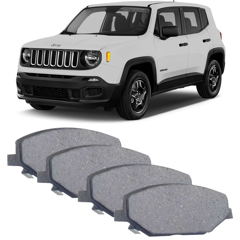 Pastilha De Freio Jeep Renegade Kit Pastilha Freio Jeep Compass Renegade 2015 a 2021 Dianteira Mando