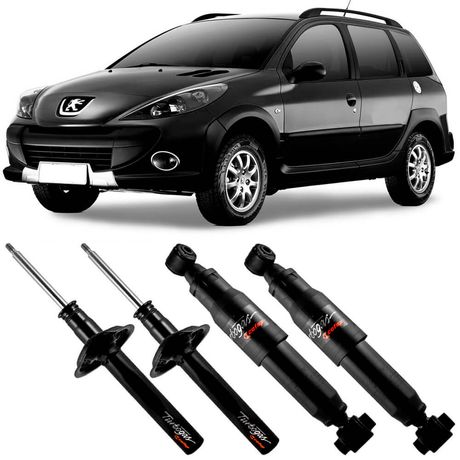 4 Amortecedor Peugeot 207 2009 a 2013 Dianteiro Traseiro Cofap
