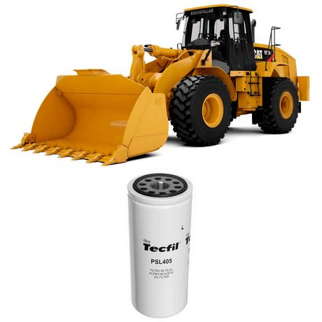 Filtro Óleo Caterpillar 972H CAT MHX1 2006 Tecfil PSL405