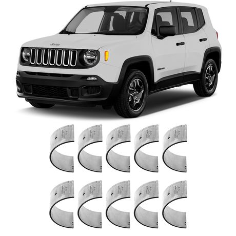 Bronzina Casquilho Mancal STD Jeep Renegade 1.8 16V 2015 a 2021 Metal Leve BC745