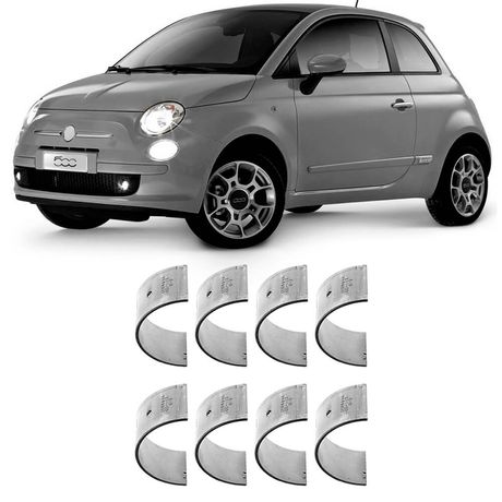 Bronzina Casquilho Biela 0.50 Fiat 500 Doblo Fiorino 2001 a 2021 Metal Leve SBB345