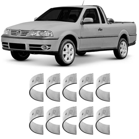 Bronzina Casquilho Mancal 0.50 Saveiro Voyage Santana 1.6 1.8 2.0 8V 85 a 2009 SBC326 Metal Leve