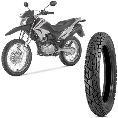 Pneu Moto NXR 150 Bros Levorin by Michelin Aro 17 110/90-17 60P Traseiro TT Dual Sport