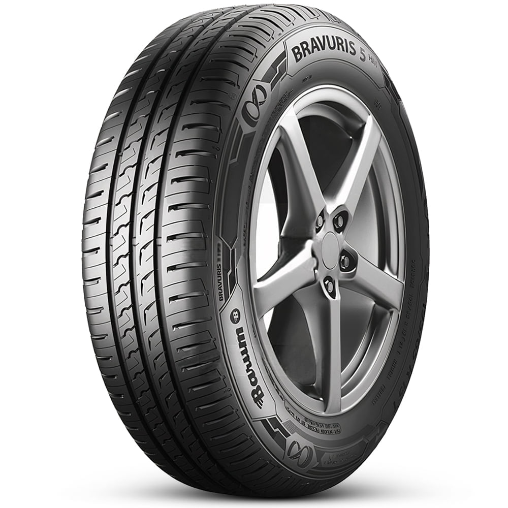Imagem do Pneu Barum By Continental Aro 15 195/65R15 91H Bravuris 5HM mostrando detalhes da banda de rodagem e laterais