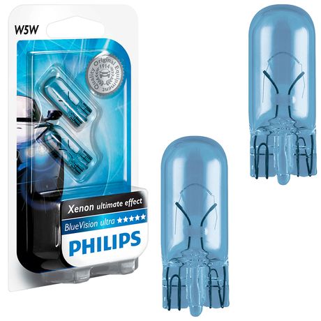 Par Lâmpada Sinalização Philips BlueVision 12V 5W Sinalização 12961BVB2