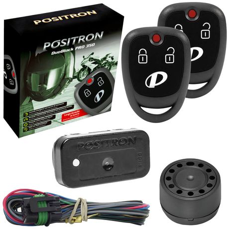 Alarme Moto Pósitron Duoblock Pró 350 G8 Universal Controle Presença Sensor de Movimento