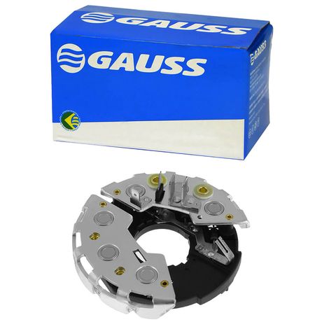 Conjunto Retificador Alternador Gol Parati Voyage 1.6 1.8 83 a 97 65A Diodo 6x35A Gauss GA1277
