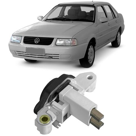 Regulador Voltagem Alternador Volkswagen Santana Passat 1.8 2.0 82 a 2006 Gauss GA223