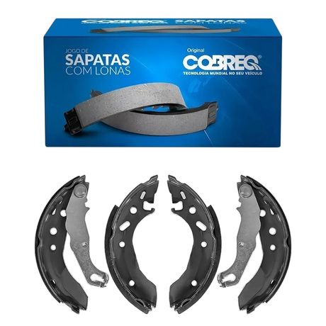 Sapata Lona Freio Ford Ka Fiesta 96 a 2013 Traseira Girling Cobreq 2615CPA