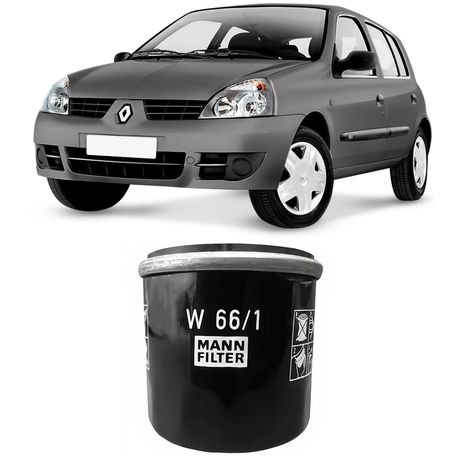 Filtro Óleo Clio Logan Sandero 99 a 2017 MANN-FILTER W66/1