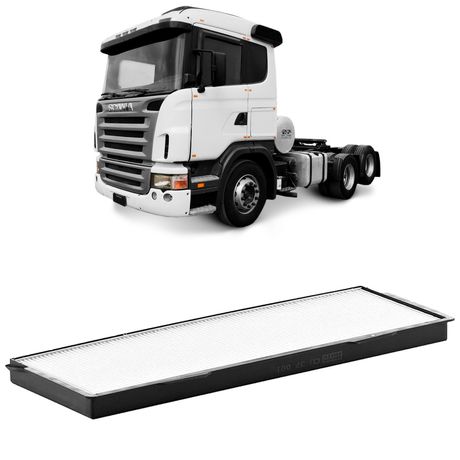 Filtro Cabine Ar Condicionado Scania Série 4 DSC12 98 a 2008 MANN-FILTER CU37001