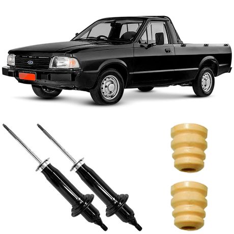2 Amortecedor Ford Pampa 82 a 97 Dianteiro Monroe e Kit