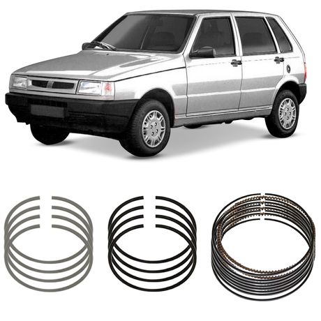 Jogo Anel Segmento STD Fiorino Palio Uno 92 a 2004 Metal Leve SNA6983