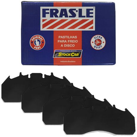 Kit Pastilha Freio Volvo FH12 Dianteira Traseira 2009 a 2010 Meritor Fras-le PD196