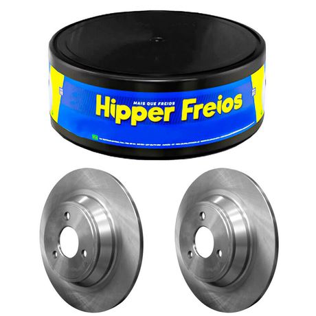 Par Disco Freio Renault Kwid 1.0 2018 a 2022 Dianteiro Sólido Hipper Freios HF705A