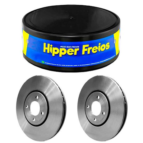 Par Disco Freio C4 DS4 308 408 1.6 2.0 2005 a 2018 Dianteiro Ventilado Hipper Freios HF751E