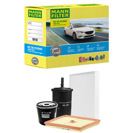 Kit Filtro Volkswagen Nivus T-Cross 1.0 12V 2019 a 2022 Mann SP 1 1075-4
