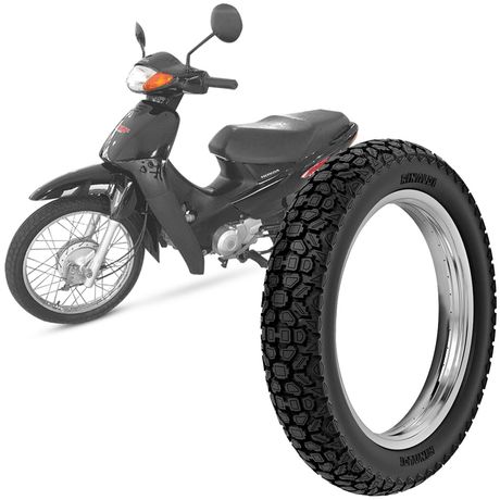 Pneu Moto Biz 100 Rinaldi Aro 14 80/100-14 49L Traseiro WH21