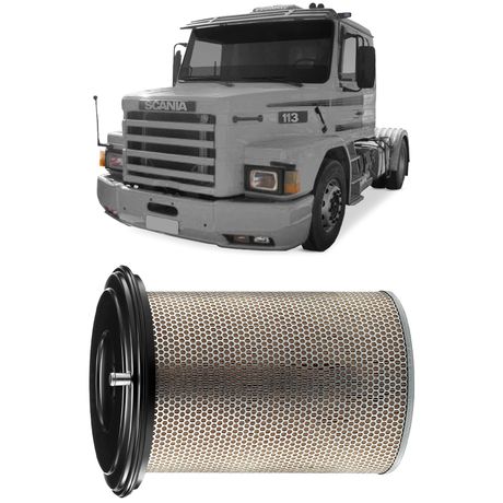 Filtro Ar Scania T112 T113 R113 DS11 87 a 98 MANN-FILTER C30880/2