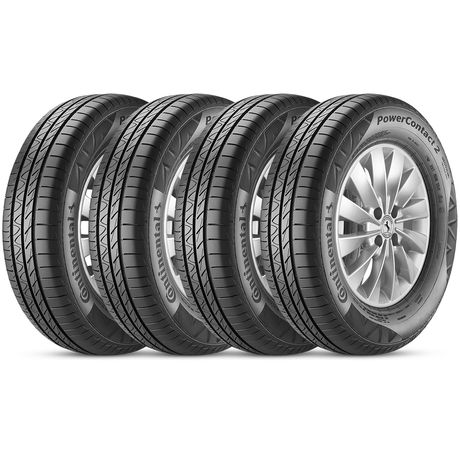 Kit 4 Pneu Continental Aro 15 185/65r15 88H PowerContact 2